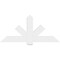 Ekena Millwork Kennewick Architectural Grade PVC Gable Bracket, 60"W x 27 1/2"H x 2"D x 6"F, 11/12 Pitch GBP060X28X0206KEN00 - alternate 5